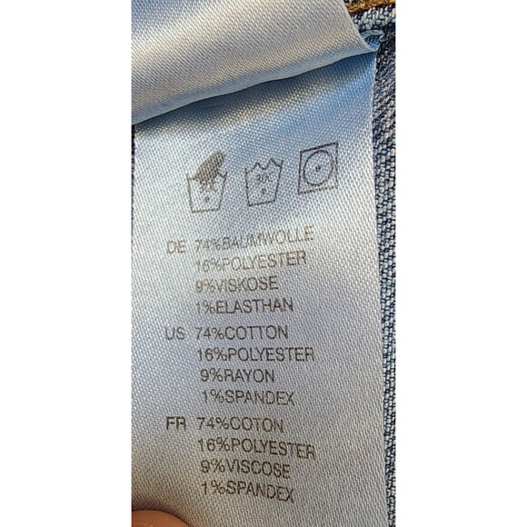 Sequin Hamsa Denim Jacket Size Large ARTICLES OF SOCIETY Hand Of Fatima - Picture 9 of 10